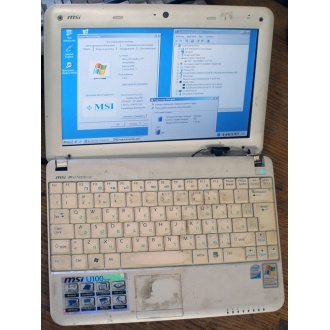 Нетбук MSI Wind U100 (Intel Atom N270 1.66Ghz /1024Mb DDR2 /120Gb /10" 1024x600) - Домодедово