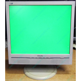 Б/У монитор 17" Philips 170B с колонками и USB-хабом в Домодедово, белый (Домодедово)